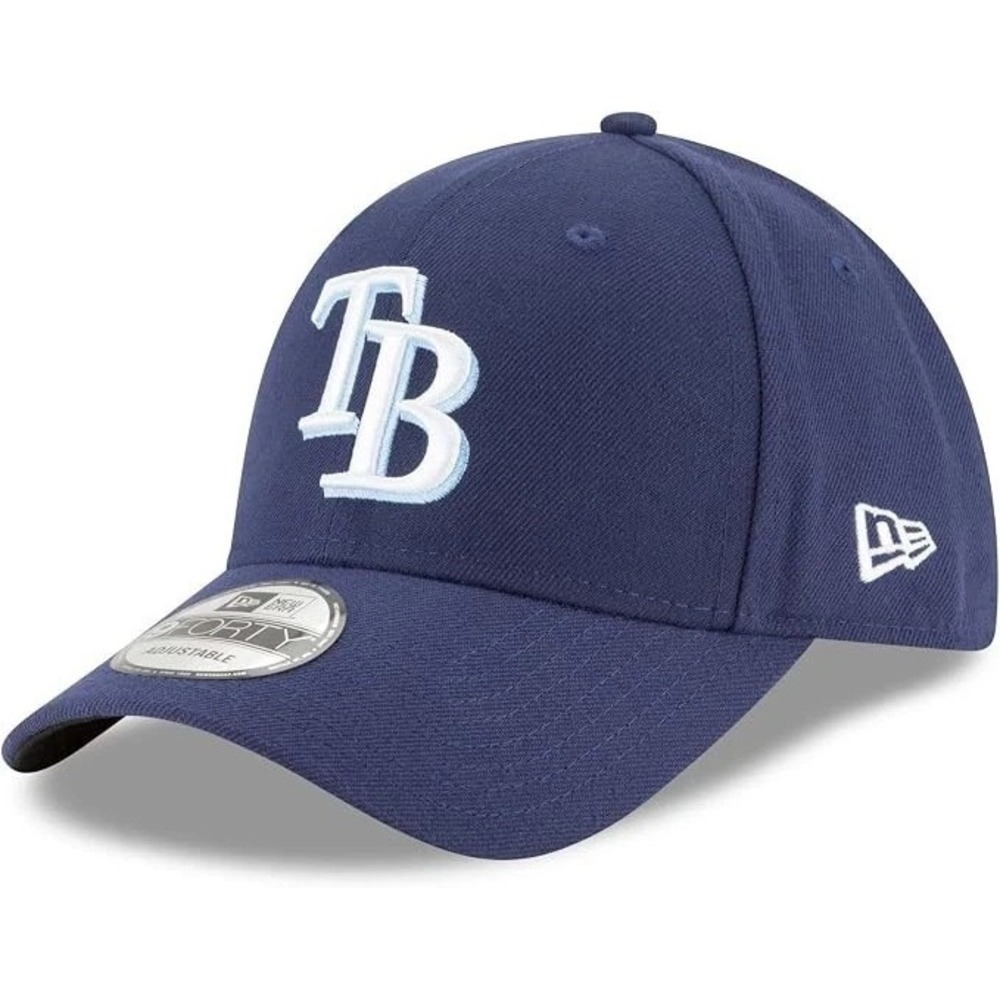 New Era 9FORTY Tampa Bay Rays Trucker Snapback Navy Blue Adjustable Hat Cap NWT